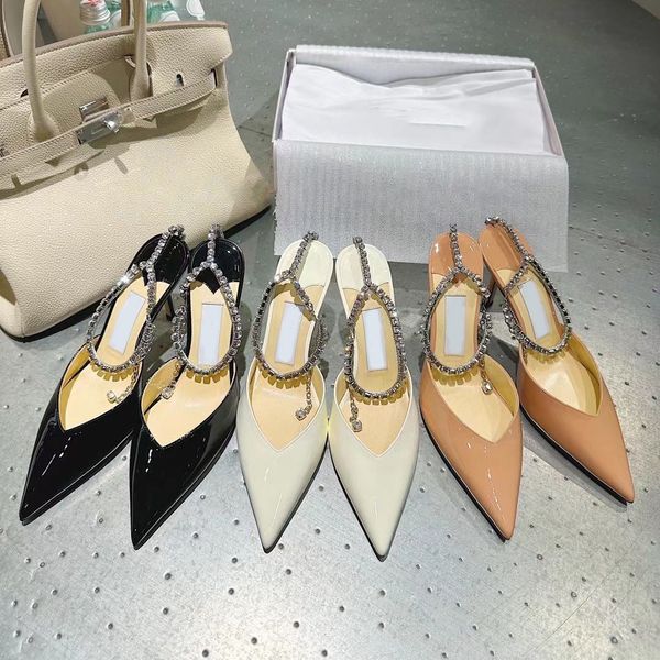 water drop chain sheepskin sandals 850mm thin heel classic fashion design interpretation of elegant charm multi-color selection designer gif, Black
water drop chain sheepskin sandals 850mm thin heel classic fashion design interpretation of elegant charm multi-color selection designer gif, Black
