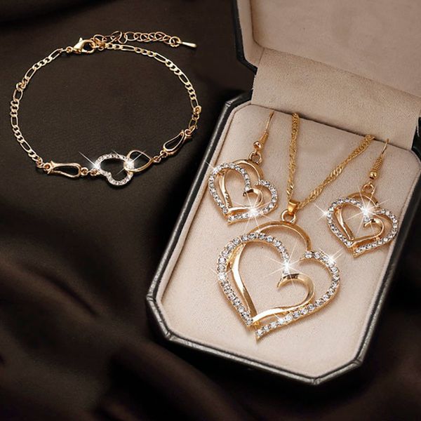 pendant necklaces 2023 luxury simple big small hollow double heart shaped necklace exquisite crystal zircon chain women s wedding jewelry 23, Silver
pendant necklaces 2023 luxury simple big small hollow double heart shaped necklace exquisite crystal zircon chain women s wedding jewelry 23, Silver