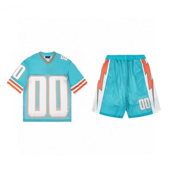 23 spring/summer sporty hollow out breathable short sleeve and shorts set in blue euro size, White;black
23 spring/summer sporty hollow out breathable short sleeve and shorts set in blue euro size, White;black