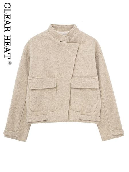 women's jacket solid irregular pockets blazer coat fashion stand collar long sleeve loose 2023 autumn female casual outwear 230802, Black;brown
women's jacket solid irregular pockets blazer coat fashion stand collar long sleeve loose 2023 autumn female casual outwear 230802, Black;brown