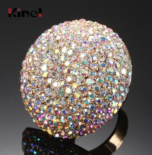 fashion colorful crystal women big rings gold color wedding ring statement jewelry crystal gift new6850504, Silver
fashion colorful crystal women big rings gold color wedding ring statement jewelry crystal gift new6850504, Silver