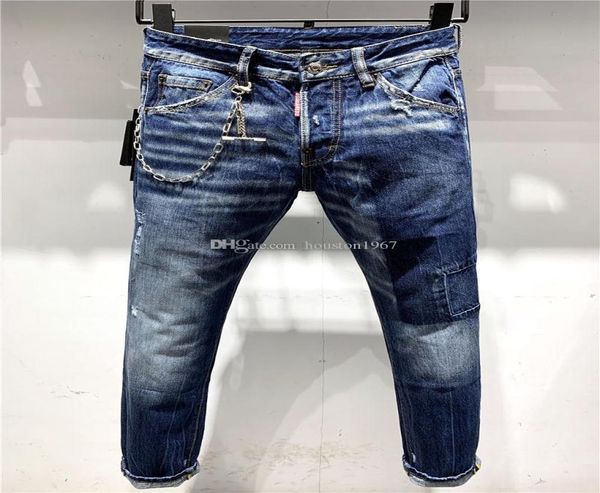 ss20 new arrival designer men d2 denim cool guy jeans embroidery pants fashion holes trousers italy siz aud uareds 2s s9110018, Blue
ss20 new arrival designer men d2 denim cool guy jeans embroidery pants fashion holes trousers italy siz aud uareds 2s s9110018, Blue