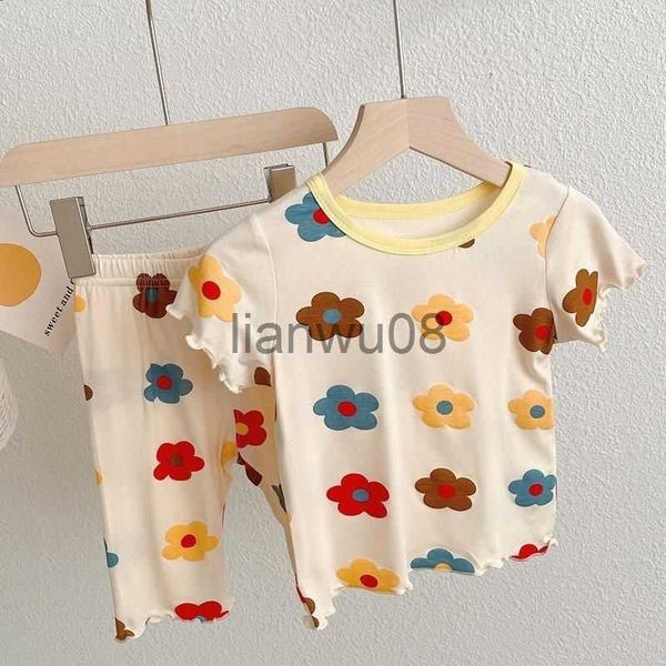 clothing sets baby girls pajamas2022 summer kids floral home clothes set shorts 2pcs suit children's korean style clothing suits x0803, White
clothing sets baby girls pajamas2022 summer kids floral home clothes set shorts 2pcs suit children's korean style clothing suits x0803, White