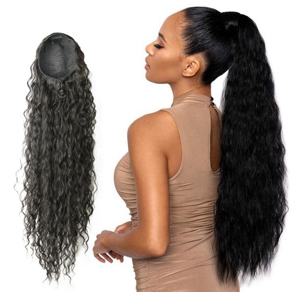 synthetic water wave long ponytail hairpiece wrap on clip hair extensions ombre brown curly pony tail blonde wavy fake hair ponyta4020855, Black
synthetic water wave long ponytail hairpiece wrap on clip hair extensions ombre brown curly pony tail blonde wavy fake hair ponyta4020855, Black