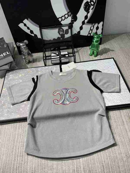 women's t-shirt designer ce23 spring/summer new letter embroidery off shoulder color block small design fashion versatile loose knit mg, White
women's t-shirt designer ce23 spring/summer new letter embroidery off shoulder color block small design fashion versatile loose knit mg, White