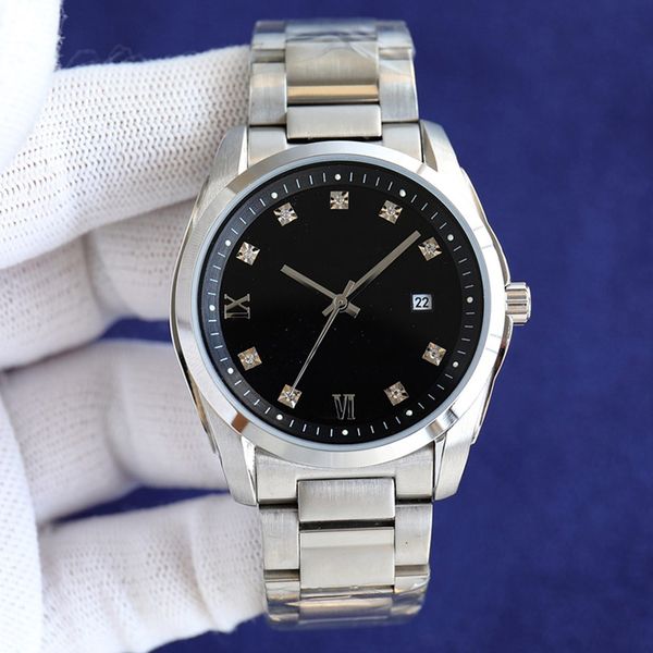 classic mens watch automatic mechanical watches 41mm business wristwatch montre de luxe 904l stainless steel waterproof wristwatch, Slivery;brown
classic mens watch automatic mechanical watches 41mm business wristwatch montre de luxe 904l stainless steel waterproof wristwatch, Slivery;brown