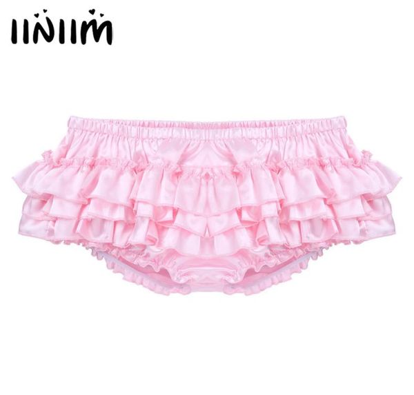 iiniim mens lingerie gay panties shiny satin ruffled bloomer tiered skirted panties briefs for bikini male sissy underwear 202473727, Black;white
iiniim mens lingerie gay panties shiny satin ruffled bloomer tiered skirted panties briefs for bikini male sissy underwear 202473727, Black;white