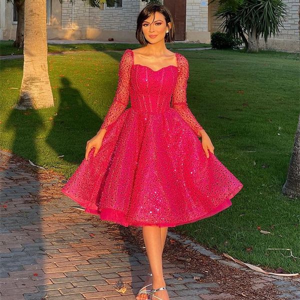 2023 fuchsia ball gown graduation dress sequined lace mini crystals beaded homecoming party formal cocktail prom bridesmaid gowns dresses zj, Blue;red
2023 fuchsia ball gown graduation dress sequined lace mini crystals beaded homecoming party formal cocktail prom bridesmaid gowns dresses zj, Blue;red