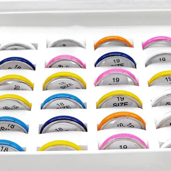 bulk 20/30pcs wholesale classic multicolor mix trendy enamel fashion stainless steel ring woman and man charm finger jewelry wholesale, Slivery;golden
bulk 20/30pcs wholesale classic multicolor mix trendy enamel fashion stainless steel ring woman and man charm finger jewelry wholesale, Slivery;golden