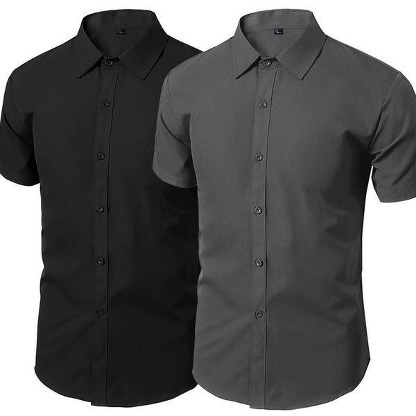 men's casual shirts white shirt men's short sleeve korean fashion business dress slim inch ropa clothing shirts for men 230804, White;black
men's casual shirts white shirt men's short sleeve korean fashion business dress slim inch ropa clothing shirts for men 230804, White;black