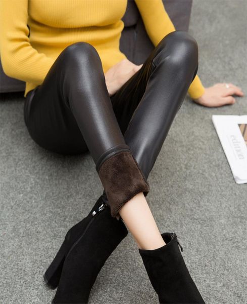 2017 women faux leather leggings winter warm velvet leggings casual plus size leggins thickening high waist pants3656509, Black
2017 women faux leather leggings winter warm velvet leggings casual plus size leggins thickening high waist pants3656509, Black