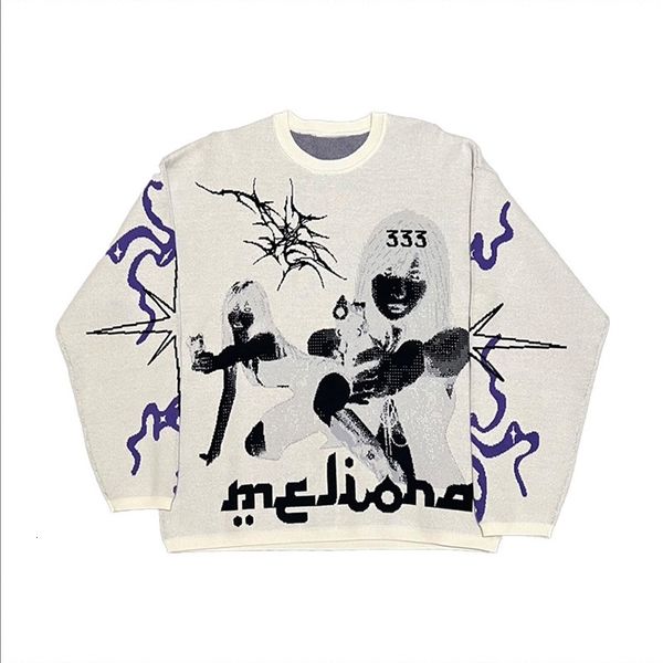 men's sweaters men y2k knitted grunge graphic punk knitt gothic streetwear vintage hip hop casual long sleeve pullover 230802, White;black
men's sweaters men y2k knitted grunge graphic punk knitt gothic streetwear vintage hip hop casual long sleeve pullover 230802, White;black