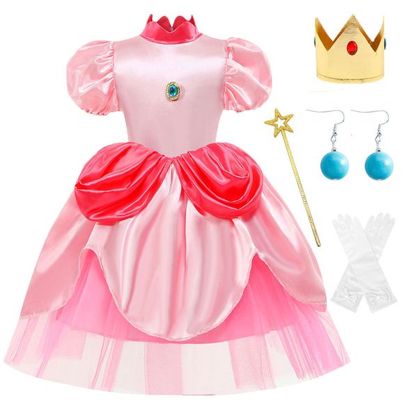 girl's dresses girls peach dress role playing game performance princess cosplay costume halloween carnival birthday party outfits 3 to, Red;yellow
girl's dresses girls peach dress role playing game performance princess cosplay costume halloween carnival birthday party outfits 3 to, Red;yellow