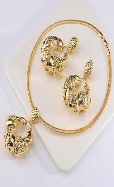 earrings necklace african jewelry set fashion dubai wedding rose pendant for bridal design gold plated nigerian accessories5877436, Silver
earrings necklace african jewelry set fashion dubai wedding rose pendant for bridal design gold plated nigerian accessories5877436, Silver