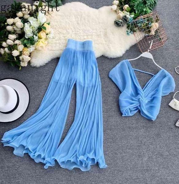 gaganight women outfit two pieces set long wide leg pant elastic waist fashion 2 pieces set elegant blouse suit korean y6771978, White
gaganight women outfit two pieces set long wide leg pant elastic waist fashion 2 pieces set elegant blouse suit korean y6771978, White