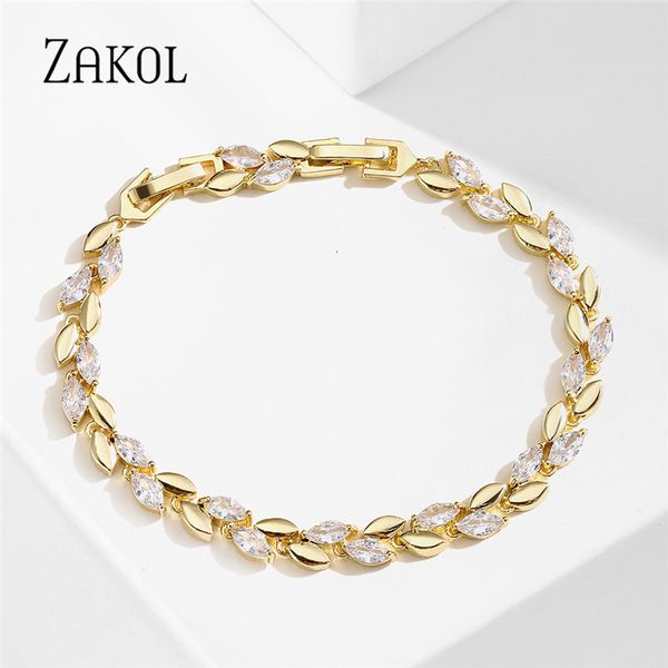 charm bracelets zakol trendy marquise cut cubic zirconia for women cz leaf bridal wedding party jewelry gift bp2252 230803, Golden;silver
charm bracelets zakol trendy marquise cut cubic zirconia for women cz leaf bridal wedding party jewelry gift bp2252 230803, Golden;silver