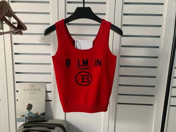 balman fashion short sleeve knitted jacquard shirt letter vest suspender women's t-shirt, White
balman fashion short sleeve knitted jacquard shirt letter vest suspender women's t-shirt, White