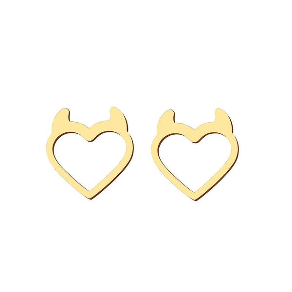 charm stainless steel earrings trend new anime devil heart fashion charms stud earrings for women jewelry party gifts r230804, Golden
charm stainless steel earrings trend new anime devil heart fashion charms stud earrings for women jewelry party gifts r230804, Golden