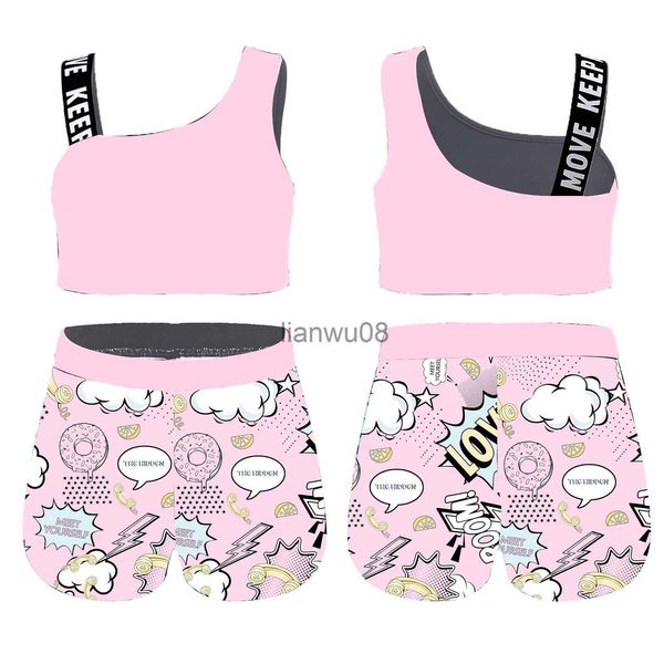 clothing sets kids girls ballet dancewear sport suit asymmetric shoulder straps crop and shorts set sportswear for gym yoga dance workout x, White
clothing sets kids girls ballet dancewear sport suit asymmetric shoulder straps crop and shorts set sportswear for gym yoga dance workout x, White