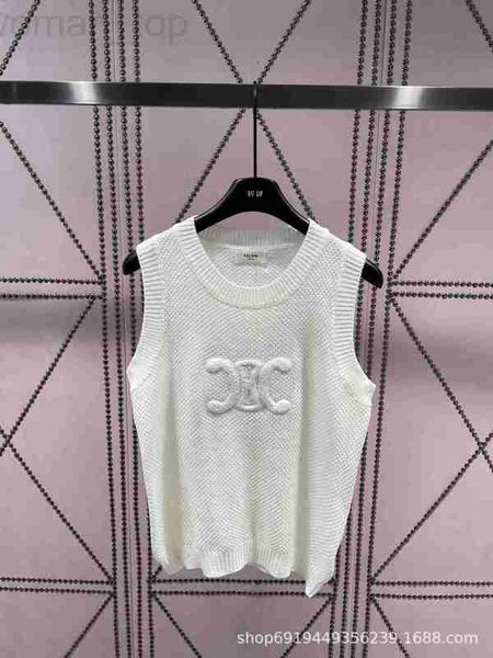 women's t-shirt designer ce family's 23 early autumn new hollow out needle loose fit tank letter 3d jacquard appears slim and vers, White
women's t-shirt designer ce family's 23 early autumn new hollow out needle loose fit tank letter 3d jacquard appears slim and vers, White