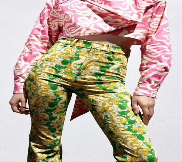 2021 women039s pants vintage green floral printed high waist trousers female button summer wide leg straight woman pants q08017523995, Black;white
2021 women039s pants vintage green floral printed high waist trousers female button summer wide leg straight woman pants q08017523995, Black;white