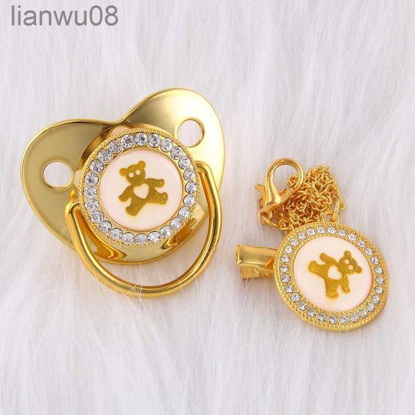 pacifiers# bling luxury rhinestone baby pacifier lovely golden bear newborn silicone orthodontic pacifier nipple sleep soother 018 months x0
pacifiers# bling luxury rhinestone baby pacifier lovely golden bear newborn silicone orthodontic pacifier nipple sleep soother 018 months x0