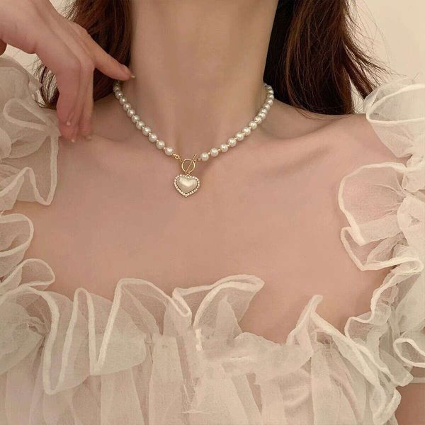 designer's french pearl necklace necklace, women's light , small and popular design, love collar chain, advanced sweater chain,, Silver
designer's french pearl necklace necklace, women's light , small and popular design, love collar chain, advanced sweater chain,, Silver