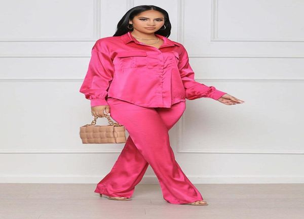 women039s two piece pants autumn fashion satin set women casual loose solid long sleeve shirts wide leg4092786, White
women039s two piece pants autumn fashion satin set women casual loose solid long sleeve shirts wide leg4092786, White
