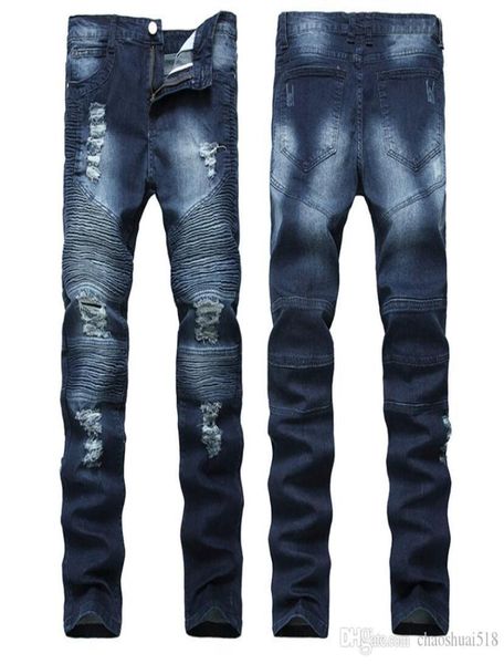 high street trend hole jeans european and american men039s locomotives wrinkles slim pants biker jeans nostalgia3851788, Blue
high street trend hole jeans european and american men039s locomotives wrinkles slim pants biker jeans nostalgia3851788, Blue