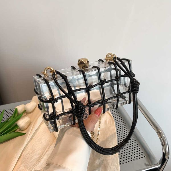 acrylic box bag women s 2023 summer new transparent handbag single shoulder crossbody knitted small square 230804
acrylic box bag women s 2023 summer new transparent handbag single shoulder crossbody knitted small square 230804