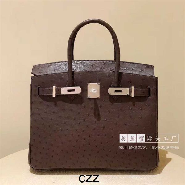 ostrich handbag birkins luxury bag fully handmade 30cm female portable 48ni antique silver buckle with logo genuine leather
ostrich handbag birkins luxury bag fully handmade 30cm female portable 48ni antique silver buckle with logo genuine leather