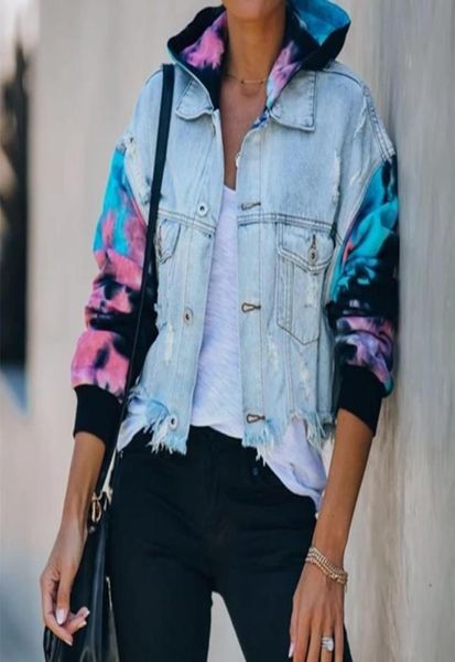 women denim hoodies jacket tie dye print holes long sleeve patchwork casual women coats jackets streetwear fashion women jeans jac9378284, Black;brown
women denim hoodies jacket tie dye print holes long sleeve patchwork casual women coats jackets streetwear fashion women jeans jac9378284, Black;brown