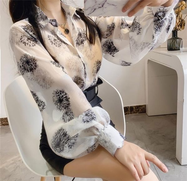 fashion floral print chiffon shirt women039s clothing spring casual loose lantern long sleeve lapel button blouses female 220514915435, White
fashion floral print chiffon shirt women039s clothing spring casual loose lantern long sleeve lapel button blouses female 220514915435, White
