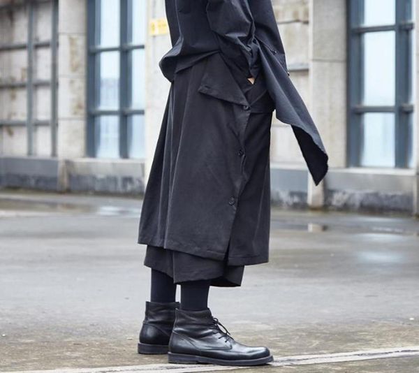 men039s pants men loose casual two style wear wide leg skirt trousers male japan streetwear hip hop punk gothic harem kimono4258760, Black
men039s pants men loose casual two style wear wide leg skirt trousers male japan streetwear hip hop punk gothic harem kimono4258760, Black