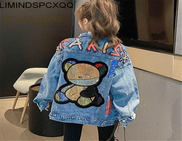 autumn jeans loose women039s streetwear fashion beaded cartoon bear jacket pocket lapel long sleeve printed solid color8220345, Black;brown
autumn jeans loose women039s streetwear fashion beaded cartoon bear jacket pocket lapel long sleeve printed solid color8220345, Black;brown