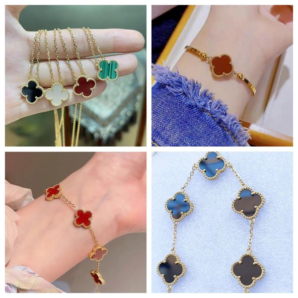 style 4/four leaf clover necklaces designer jewelry women bracelets 18k gold plated mother of pearl chain wedding party jewelry no box high, Silver
style 4/four leaf clover necklaces designer jewelry women bracelets 18k gold plated mother of pearl chain wedding party jewelry no box high, Silver