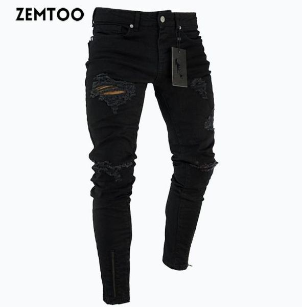 zemtoo men039s black ripped jeans washed frayed trousers zipper decoration pants8098788, Blue
zemtoo men039s black ripped jeans washed frayed trousers zipper decoration pants8098788, Blue