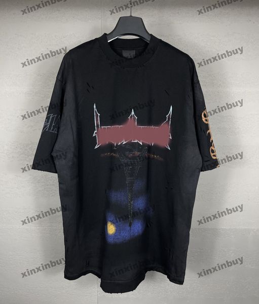 xinxinbuy men designer tee t shirt 23ss paris destroyed tie dye iron tower inkjet graffiti short sleeve cotton women black m-2xl, Black;brown
xinxinbuy men designer tee t shirt 23ss paris destroyed tie dye iron tower inkjet graffiti short sleeve cotton women black m-2xl, Black;brown