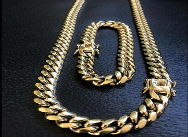 10mm mens miami cuban link bracelet chain set 14k gold plated stainless steel9520178, Silver
10mm mens miami cuban link bracelet chain set 14k gold plated stainless steel9520178, Silver