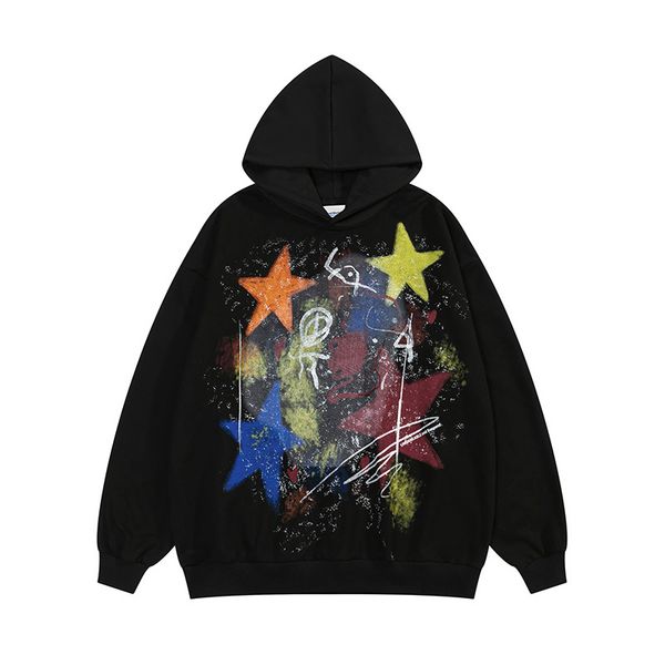 2023 men streetwear hoodie sweatshirt star graffiti graphic hoodie harajuku hooded pullover black hiphop hipster y2k black white
2023 men streetwear hoodie sweatshirt star graffiti graphic hoodie harajuku hooded pullover black hiphop hipster y2k black white
