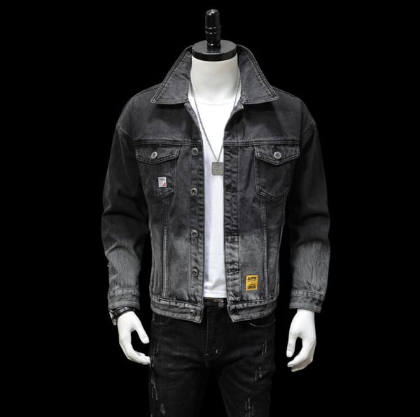 autumn mens denim jacket men trendy casual windbreaker denim jacket male bomber black gray cowboy jeans jackets clothing m5xl4567299, Black;brown
autumn mens denim jacket men trendy casual windbreaker denim jacket male bomber black gray cowboy jeans jackets clothing m5xl4567299, Black;brown