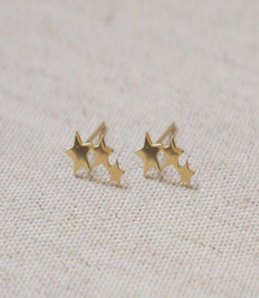 10pairs tiny 3 stars stud earrings three linking stars stud earring cute 3star teens stud earrings for women5839407, Golden;silver
10pairs tiny 3 stars stud earrings three linking stars stud earring cute 3star teens stud earrings for women5839407, Golden;silver