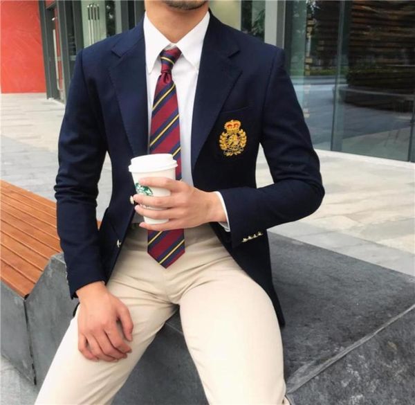 men039s suits blazers suit jacket korean style british college gentleman fashion badge design dark blue blazer22836933674399, White;black
men039s suits blazers suit jacket korean style british college gentleman fashion badge design dark blue blazer22836933674399, White;black