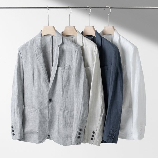 men's suits blazers men's british style linen suit jacket - casual loose-fit blazer in natural linen with 4 color options 230804, White;black
men's suits blazers men's british style linen suit jacket - casual loose-fit blazer in natural linen with 4 color options 230804, White;black