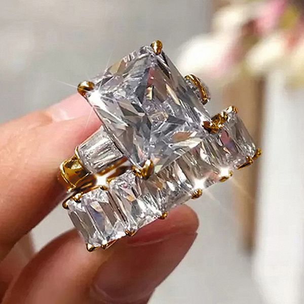wedding rings huitan luxury trendy square cubic zirconia promise for women 2pcs set silver colorgold color jewelry 230803, Slivery;golden
wedding rings huitan luxury trendy square cubic zirconia promise for women 2pcs set silver colorgold color jewelry 230803, Slivery;golden