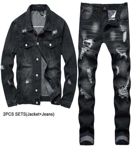 black multiple ripped men039s 2 pieces sets personality truck tracksuits motorcycle loose denim jacket matching slim fit straig6107849, Gray
black multiple ripped men039s 2 pieces sets personality truck tracksuits motorcycle loose denim jacket matching slim fit straig6107849, Gray