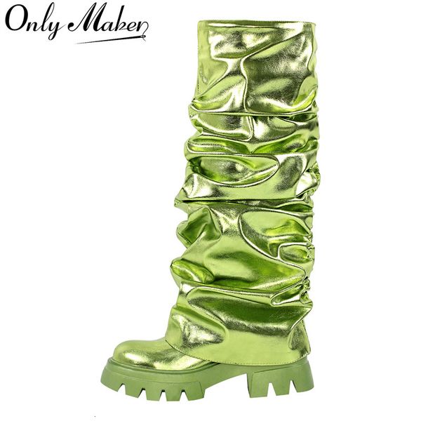 boots onlymaker women green round toe fold over boots webs fashion handmade female midcalf boots 230803, Black
boots onlymaker women green round toe fold over boots webs fashion handmade female midcalf boots 230803, Black