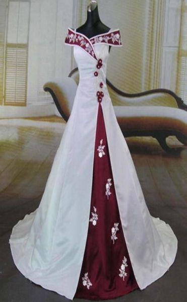 white and red vintage wedding dresses 2021 off shoulder applique satin aline bridal ball gown vestido de noiva4458665
white and red vintage wedding dresses 2021 off shoulder applique satin aline bridal ball gown vestido de noiva4458665