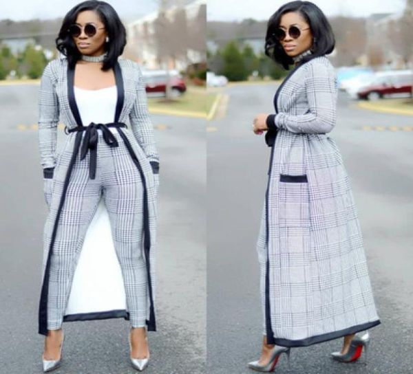 2 piece set 2018 fashion women plaid long trench cardigan and bodycon pants suit summer two piece outfits9622892, White
2 piece set 2018 fashion women plaid long trench cardigan and bodycon pants suit summer two piece outfits9622892, White