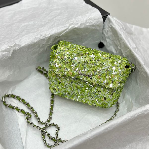 23c womens mini shoulder bag classic green sequin clamshell hardware metal buckle matelasse chain hand crossbody bags luxury handbags coin p
23c womens mini shoulder bag classic green sequin clamshell hardware metal buckle matelasse chain hand crossbody bags luxury handbags coin p